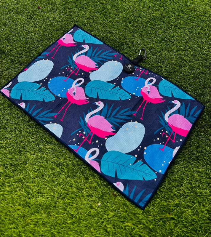 Flamingo Golf Towel