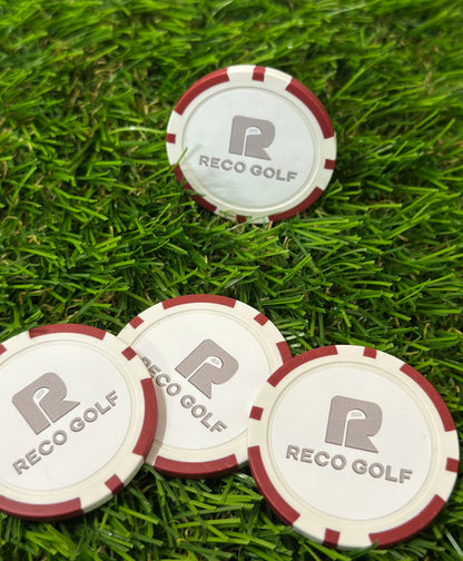 Poker Chip Golf Ball Marker