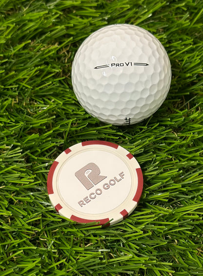 Poker Chip Golf Ball Marker